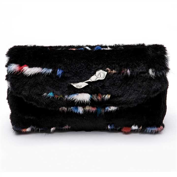 Ingrid Sheared Rabbit with Interwoven Mink